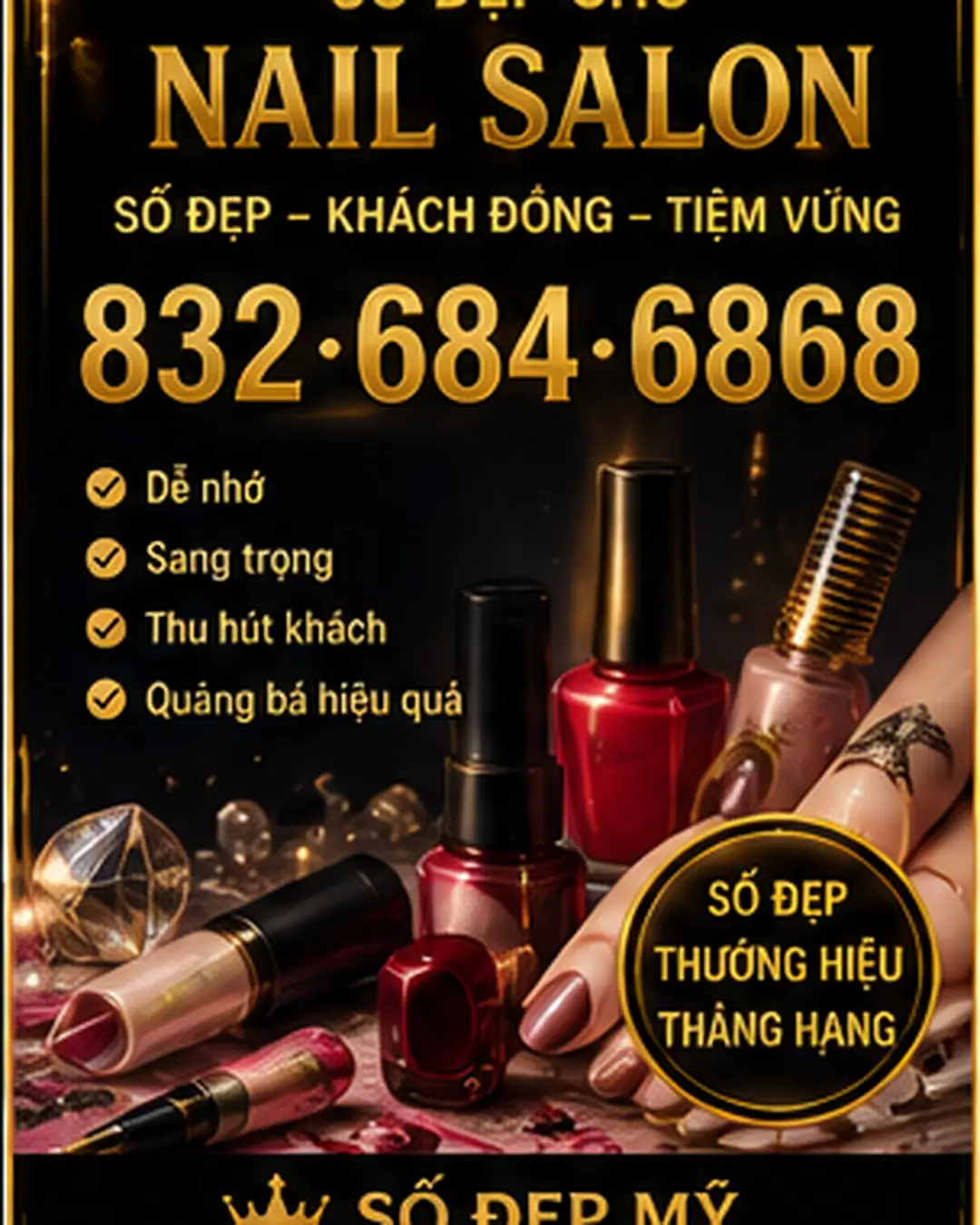 Chọn số điện thoại đẹp cho tiệm nail tại Mỹ – dễ nhớ mới thật sự có giá trị