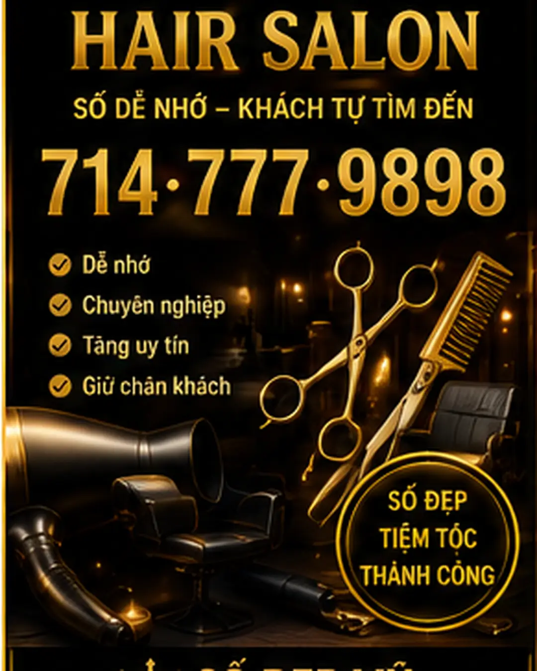 Số điện thoại dễ nhớ cho tiệm tóc và salon tại Mỹ – chọn sao để khách gọi lại?