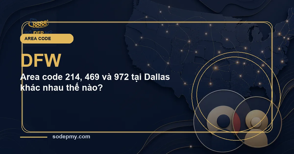 Area code 214, 469 và 972 tại Dallas khác nhau thế nào?