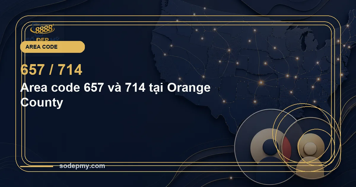 Area code 657 và 714 tại Orange County
