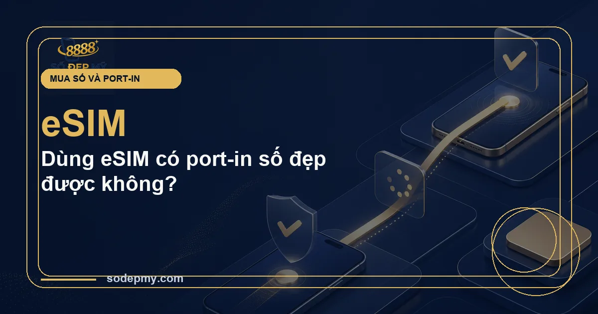 Dùng eSIM có port-in số đẹp được không?