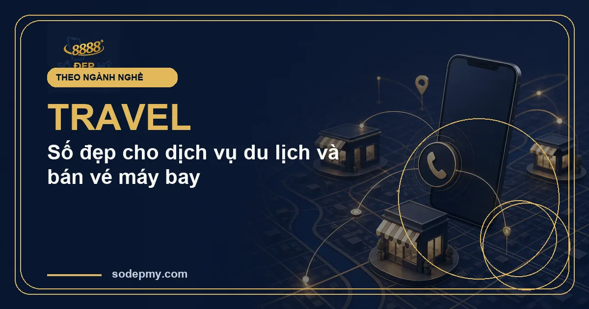 Số đẹp cho dịch vụ du lịch và bán vé máy bay